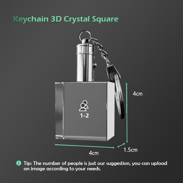 3D Keychian Square